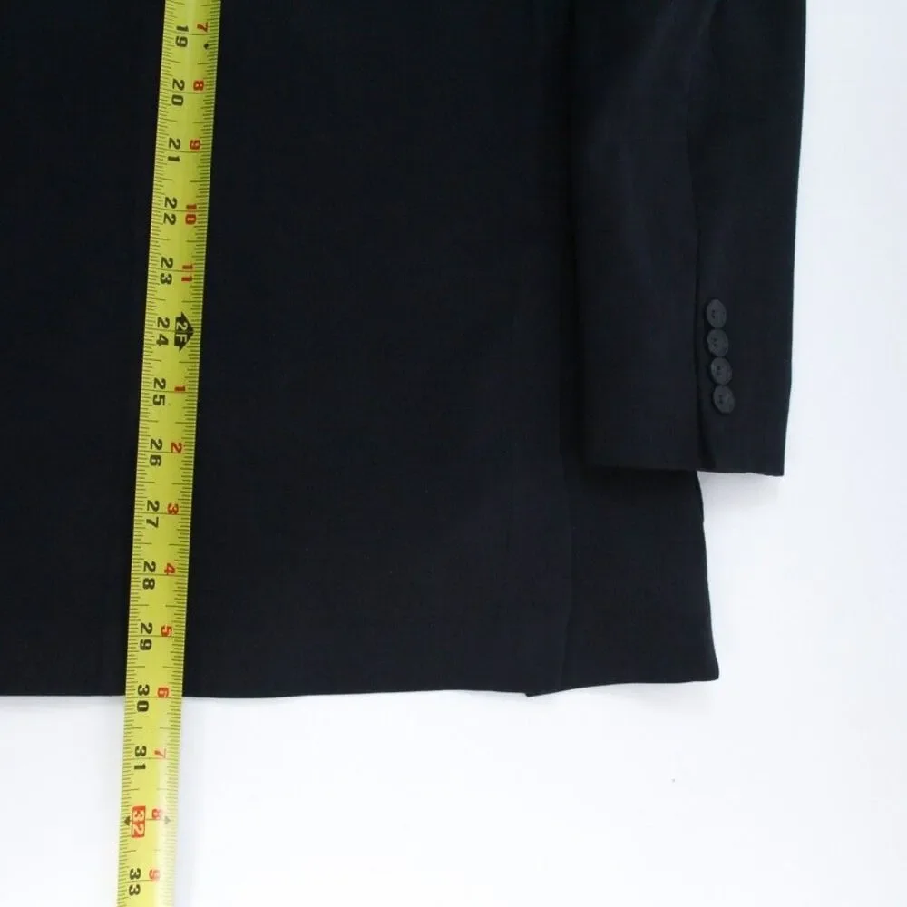 Samuelsohn Cotton Wool Navy Sport Coat 2B 2V Canada Full Canvas Jacket 40R